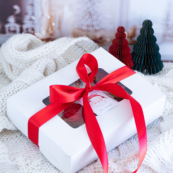 Caja de Cupcakes Navideños