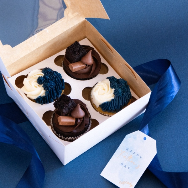 CAJA DE 4 CUPCAKES